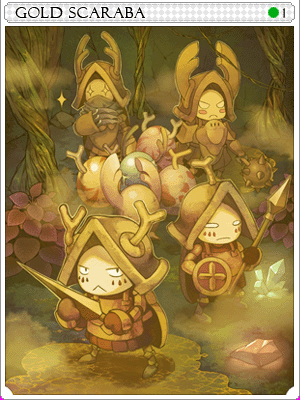 Gold Scaraba Card